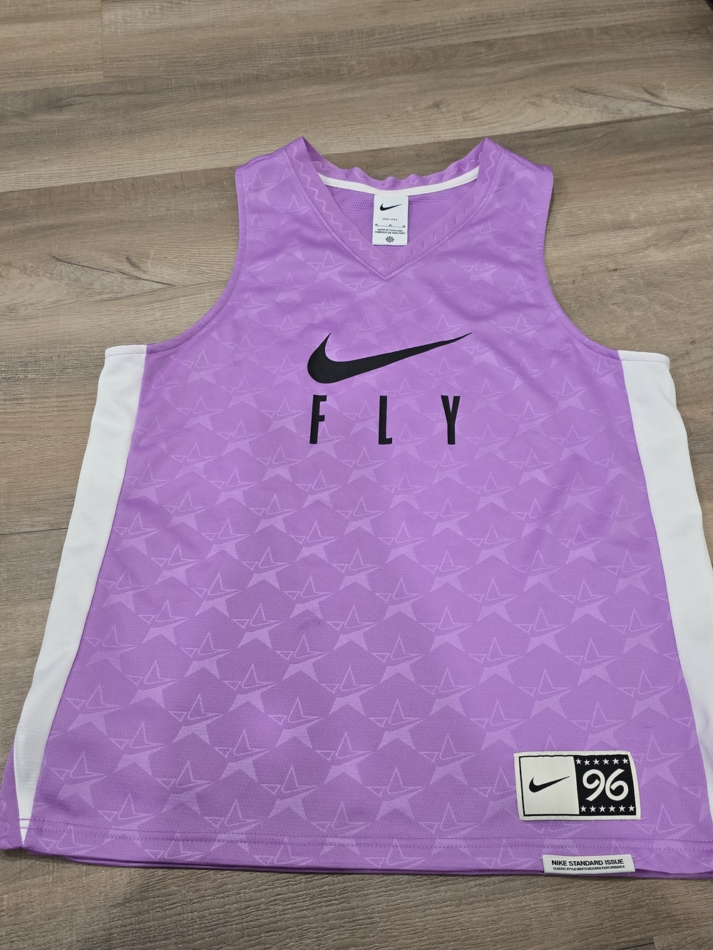 Nike Fly Star Retro Basketball Jersey 90s Standard Issue Lilac Purple Medium M